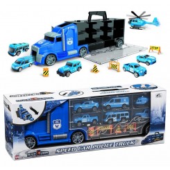POLITI TRUCK M. 6 SMÅ BILER...