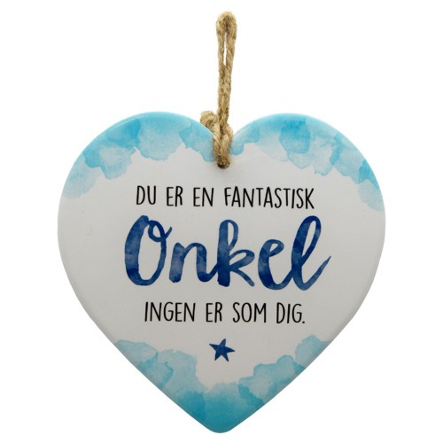 ONKEL HJERTE MED TEKST