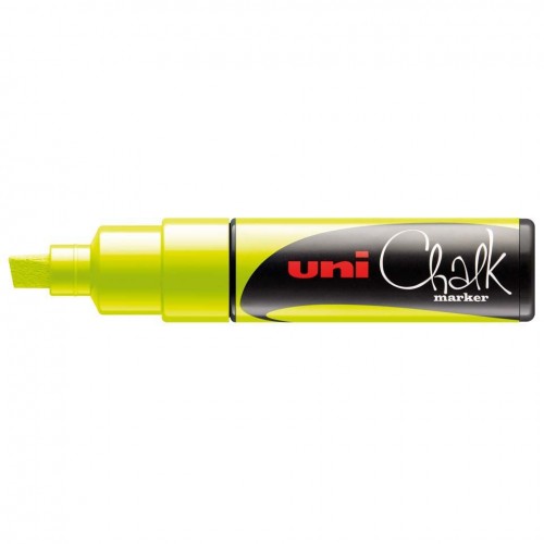 UNI CHALK MARKER 8 MM NEON GUL