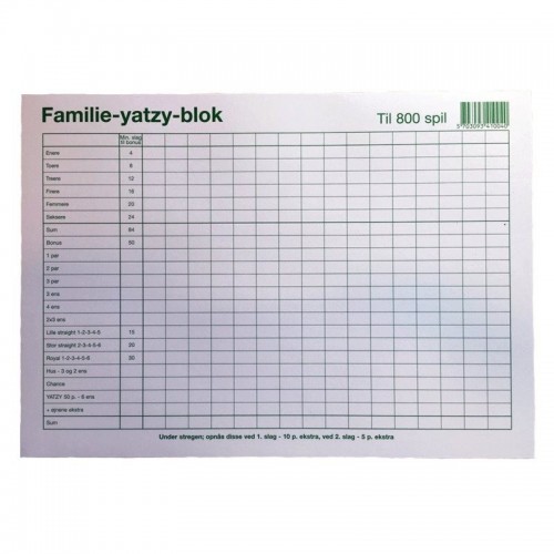 STOR FAMILIE YATXY-BLOK 800 SPIL