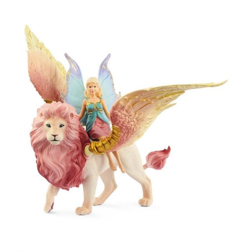 SCHLEICH FAIRY PÅ LØVE M. VINGER 70714