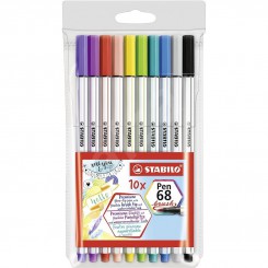 STABILO PEN 68 BRUSH 10 STK...