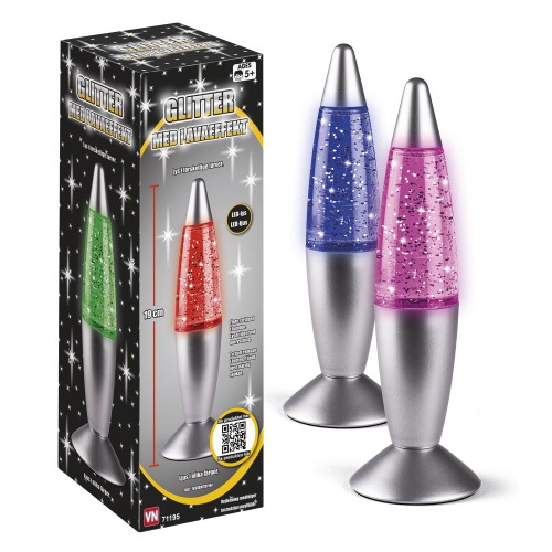 LAVA GLITTERLAMPE 19 CM 71195