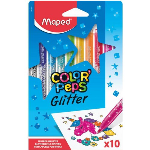 COLOR PEPS GLITTER TUSCH 10 PAK