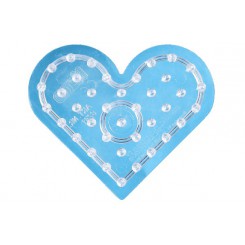 MAXI PERLEPLADE HJERTE 9X7,5CM