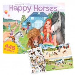 HAPPY HORSES STICKERBOG...