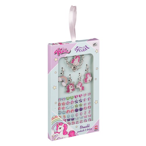 ARMBÅND M CHARMS & STICKERS 32064