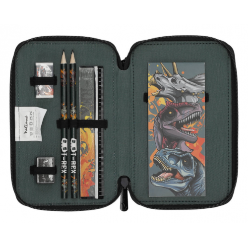 DINO T-REX DOBBELT PENALHUS M. INDHOLD