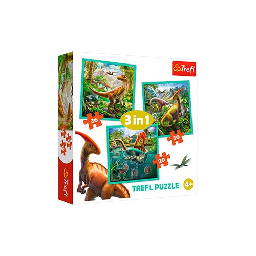 3I1 PUSLESPIL 20-50 BRIK DINOSAUR