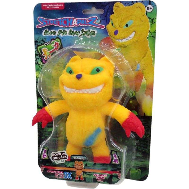 Fun Trend Stretchapalz Figurer, Glow in the dark 14 cm. Asst. 50216