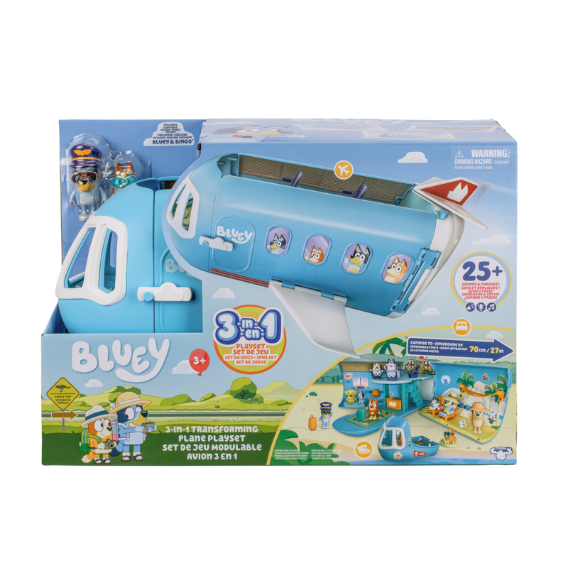 Bluey 3-i-1 Legesæt Cabriolet fly m. lyd 90261