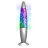 GLITTER LAMPE LED-FARVESKIFTENDE 34 CM MUSIC 501131