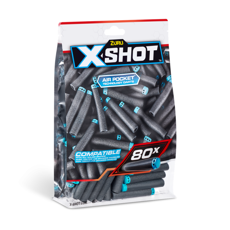 X-SHOT EXCEL REFILL PACK (80 DARTS)