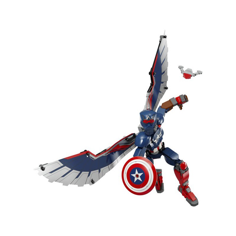 76296 BYG SELV FIGUR CAPTAIN AMERICA
