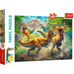 Puzzle - Fighting Tyrannosaurs (160 pieces)