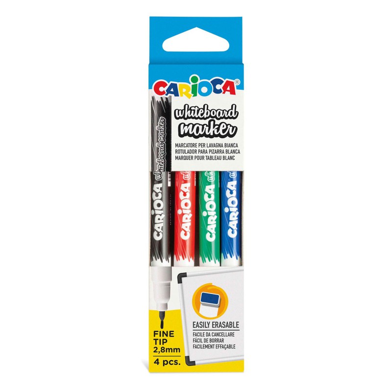 CARIOCA 4 WHITEBOARD PENS 32738