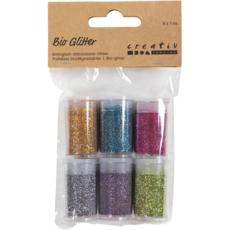 BIO-GLIMMER, ass farver, 6x7ml/ 1 pk