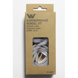 VELCRO RONDEL HVID 20 MM 50 STK