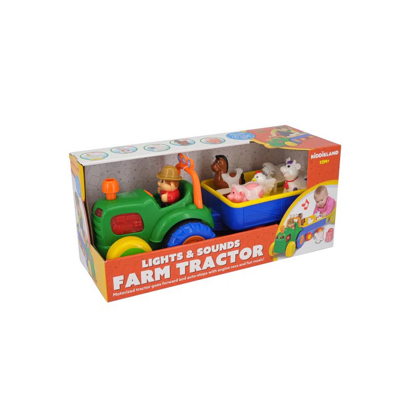 Farm traktor med trailer