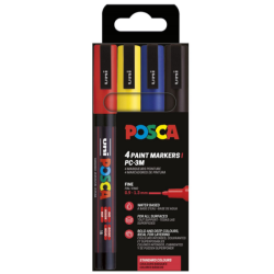 POSCA PC-3M 4P SET BASIC COLOR
