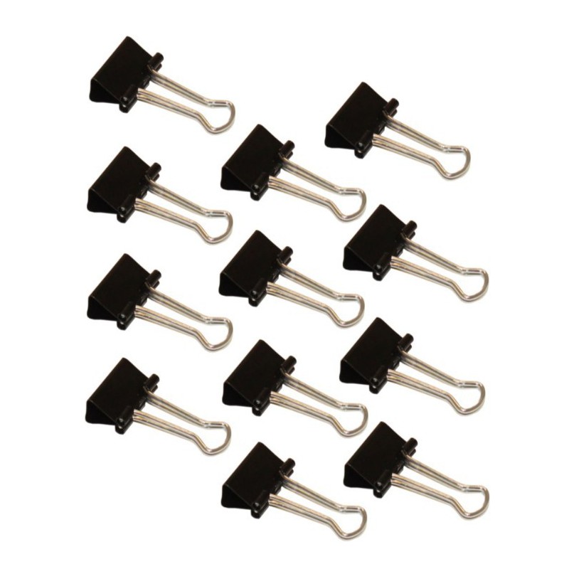 PAPIRKLEMME FOLDBACK 19MM 12 STK.