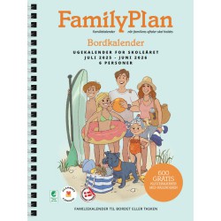FAMILYPLAN BORDKALENDER 6 KOLONNER 25/26