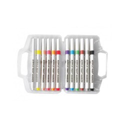 STENTUSSER, AKRYLMARKER, 12stk i kuffert