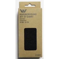 VELCROBÅND 50 MM 50 CM SORT