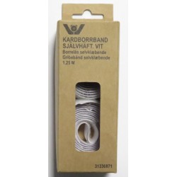 VELCROBÅND SELVKLÆB 1.25 MM HVID