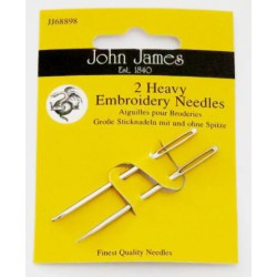 JOHN JAMES BRODERINÅLE 2 STK KRAFTIGE 68898