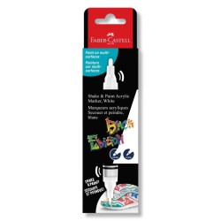 BLACK EDITION AKRYLMARKØR HVID TUSCH