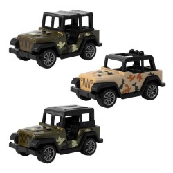 Militær Jeep med pull-back - 2 assorterede modeller