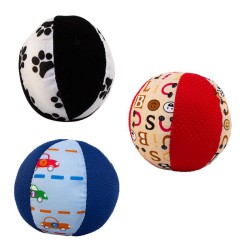 Magni | Stofbolde Ø12,5 cm., 3 stk. assorteret