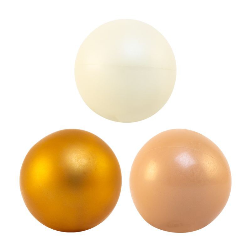 Magni | Bolde Ø9 cm. i khaki, sand og beige, 3 stk. Magni | Bolde Ø9 cm. i khaki, sand og beige, 3 stk.