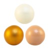 Magni | Bolde Ø9 cm. i khaki, sand og beige, 3 stk. Magni | Bolde Ø9 cm. i khaki, sand og beige, 3 stk.
