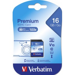 VERBATIM SDHC KORT 16 GB