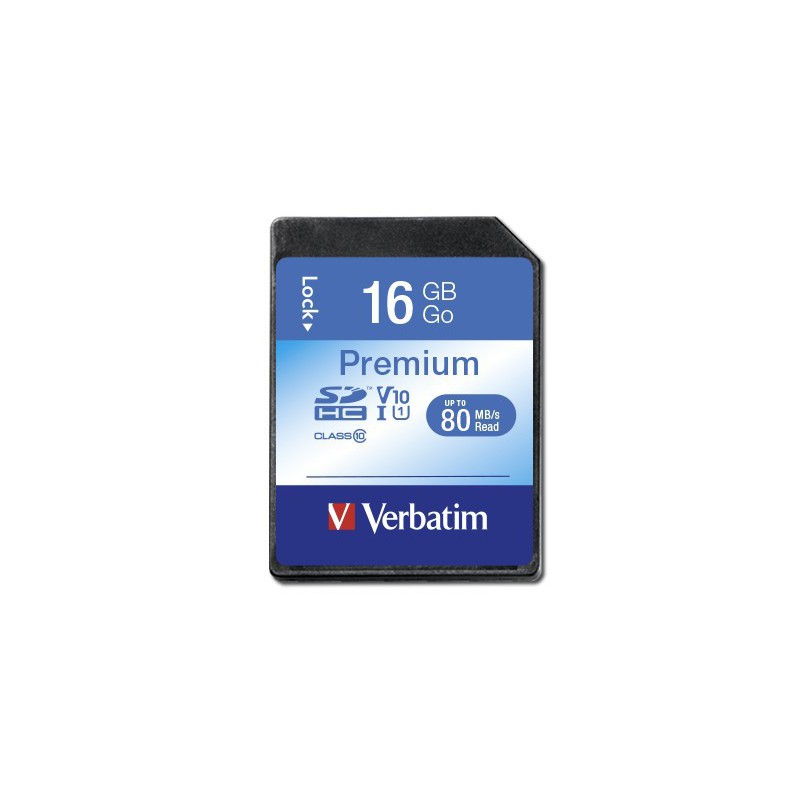 VERBATIM SDHC KORT 16 GB VERBATIM SDHC KORT 16 GB