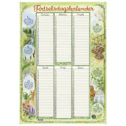 Stor fødselsdagskalender evighedskalender