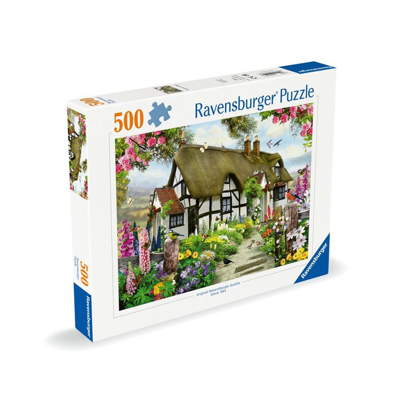 500 BRIKS RAVENSBRUGER STRÅTÆKKET CHARMEREDE HYTTE 12000199