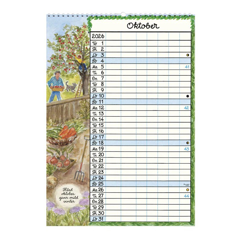 Stor familekalender 2026 hvem, hvad & hvor