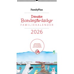 FAMILYPLAN ÅRSKALENDER 2026 DYR 5 PERSONER 2685
