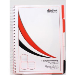 5 SUBJECT NOTESBOG 150 SIDER – A4