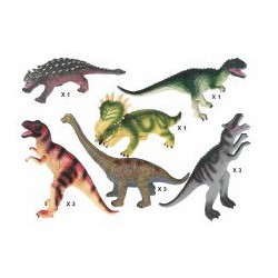 SOFT DINO 6 ASST. 26-34 CM 63503