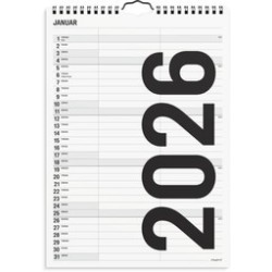 FAMILIEKALENDER SORT & HVID 2 KOL 2026