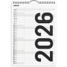 FAMILIEKALENDER SORT & HVID 2 KOL 2026