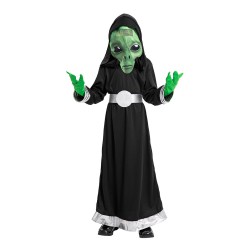 Udklædning ALIEN HELDRAGT M MASKE STR 140 CM 42812