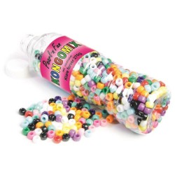 KONGOMIX STORE PERLER I FLASKE M KLARE FARVER 714165