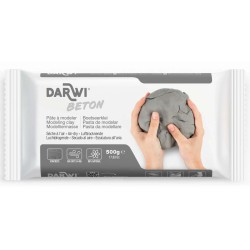 Cernit Darwi beton modellermasse 500g grå
