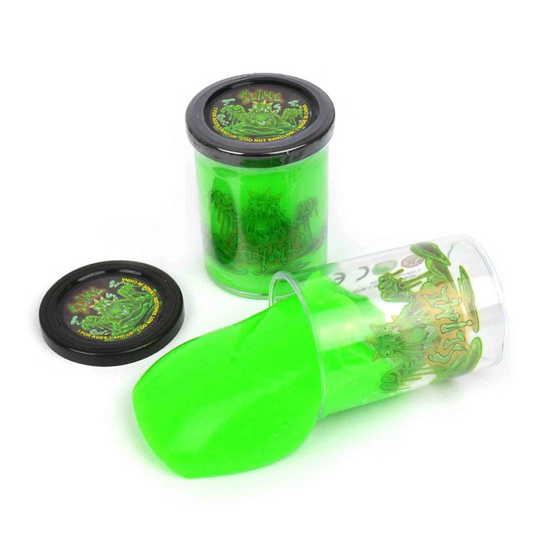 Stor grøn slim – 120 g klistret og sjov leg.