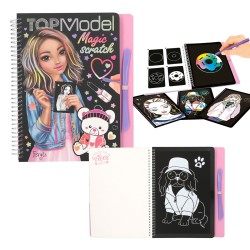 Tryl nye mønstre frem i TOPModel Magic Scratch bogen og lav fabelagtig